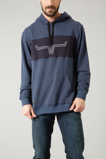 Kimes Ranch Mens Hoodie Rip on Navy