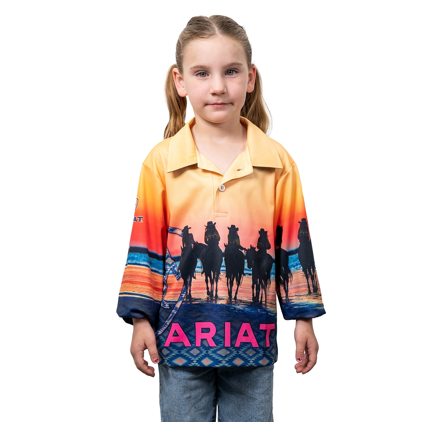 Ariat Kids Fishing Shirt Coastal Cowgirls