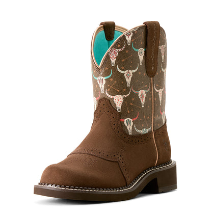 Ariat Womens Fat Baby Heritage Farrah Barley/Boho Skull Print