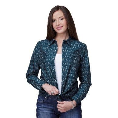 Roper Womens West Made Collection Long Sleeve Shirt 03-050-0064-0469