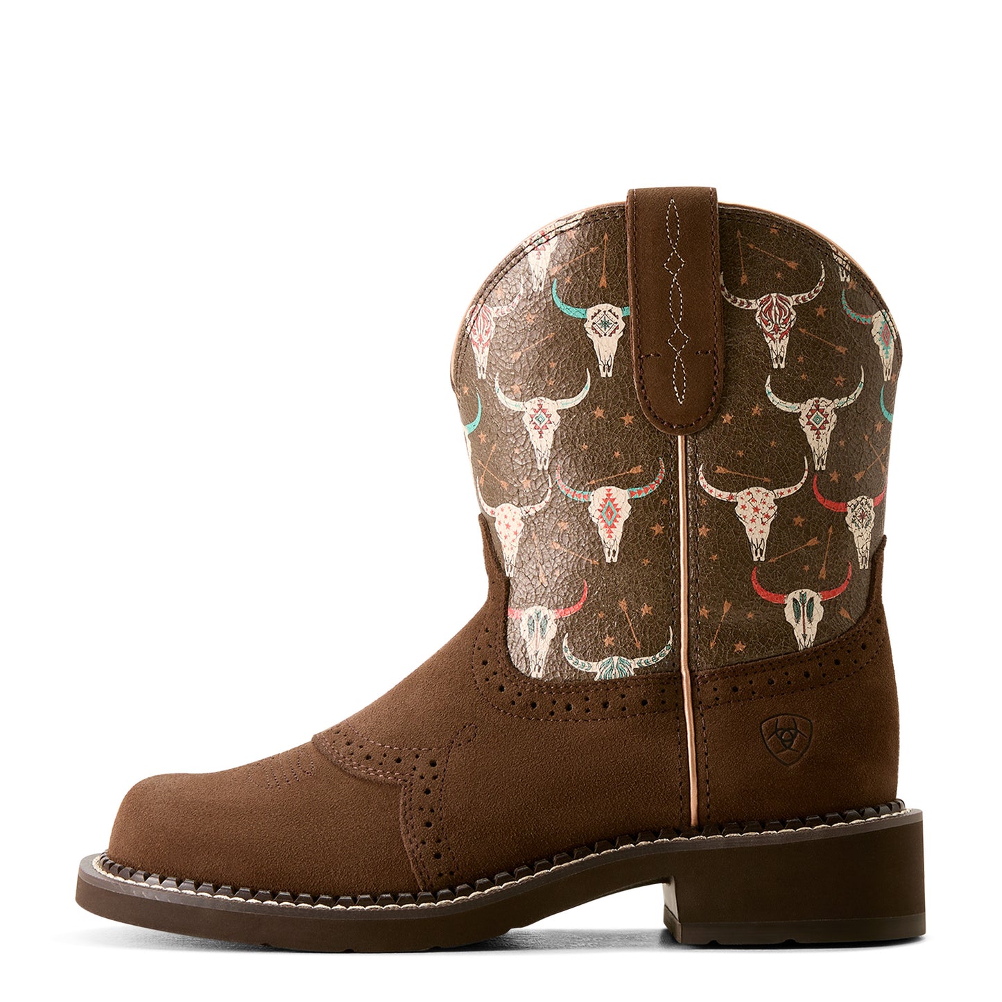 Ariat Womens Fat Baby Heritage Farrah Barley/Boho Skull Print