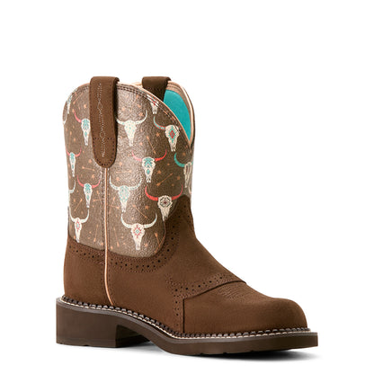 Ariat Womens Fat Baby Heritage Farrah Barley/Boho Skull Print