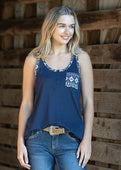 PURE WESTERN WMNS CHLOE TANK