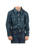 PURE WESTERN BOYS GEORGE PRINT WESTERN L/S SHIRT