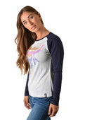 BULLZYE WMNS SUNSET STEER L/S RAGLAN TEE