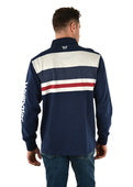 WRANGLER MENS NORMAN STRIPE RUGBY