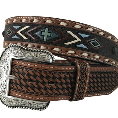 ROPER MNS BELT LEATHER NAVAJO 8639500