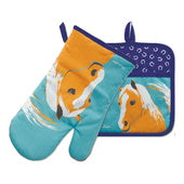 THOMAS COOK OVEN MITT POT HOLDER SET