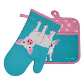 THOMAS COOK OVEN MITT POT HOLDER SET