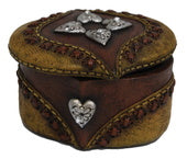 PURE WESTERN OVAL HEARTS SMALL JEWELLERY BOX