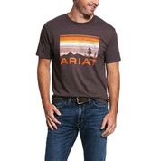 ARIAT MENS BLANKET SUNSET T SHIRT