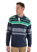 THOMAS COOK MENS FENWICK STRIPE RUGBY