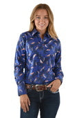 PURE WESTERN WMNS CATERINA PRINT LS SHIRT