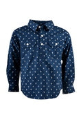 HARD SLOG KIDS ARDEN 1/2 BUTTON L/S SHIRT