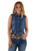 PURE WESTERN WMNS KAY SLEEVELESS SHIRT