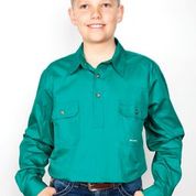 JUST COUNTRY BOYS LACHLAN 1/2 BUTTON WORKSHIRT