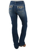 PURE WESTERN WMNS EMMALINE RELAXED RIDER JEAN 36"