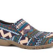 ROPER WMNS JOHNNIE BLUE AZTEC SHOE