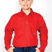 JUST COUNTRY BOYS LACHLAN 1/2 BUTTON WORKSHIRT