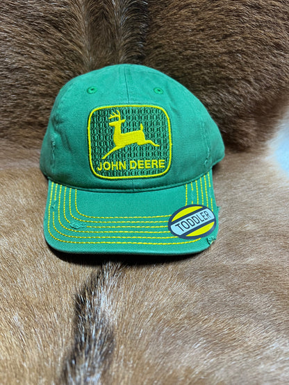 JOHN DEERE KIDS VINTAGE  LOGO CAP GREEN