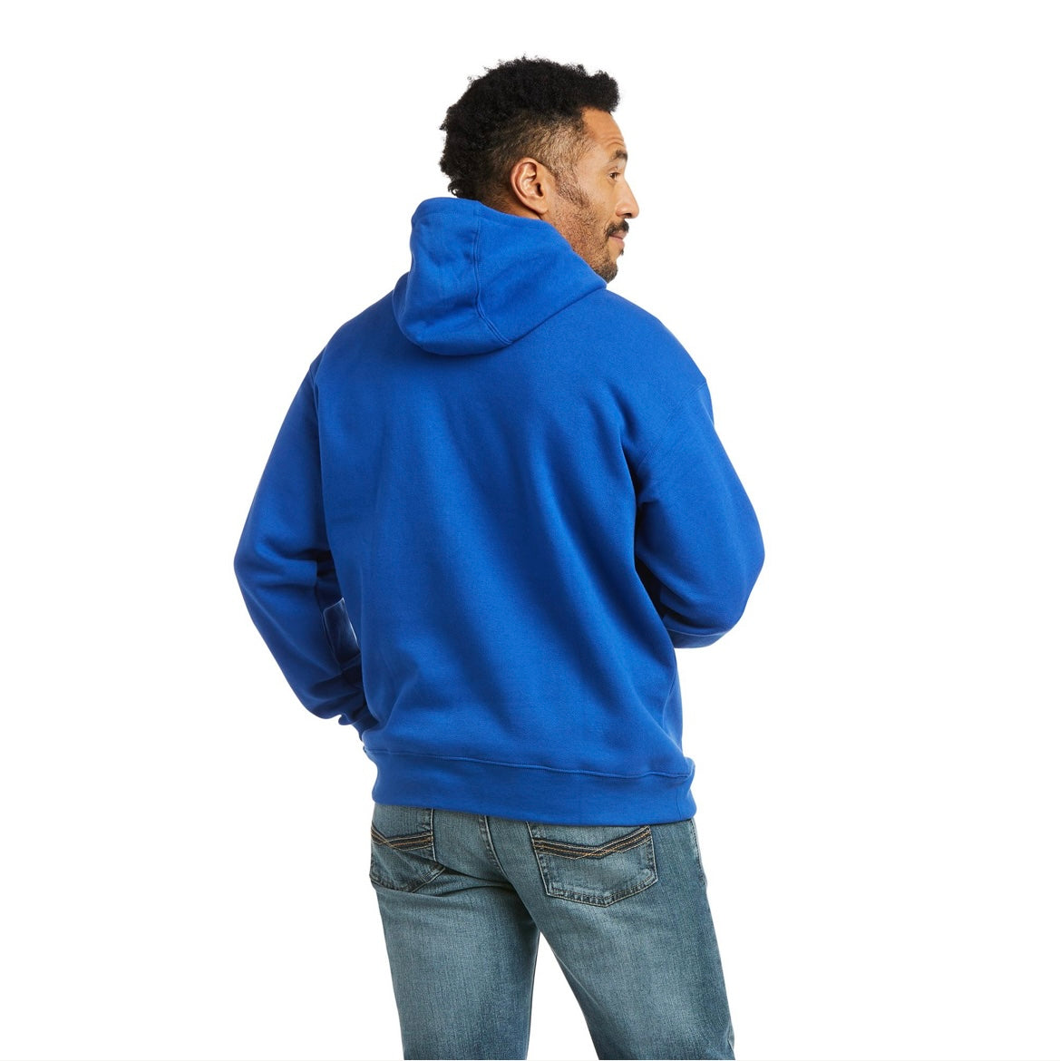 ARIAT MENS BASIC HOODIE COBALT