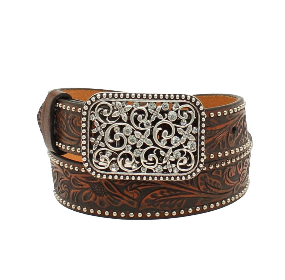 ARIAT GIRLS FLORAL EMBOSSED BELT A1303602