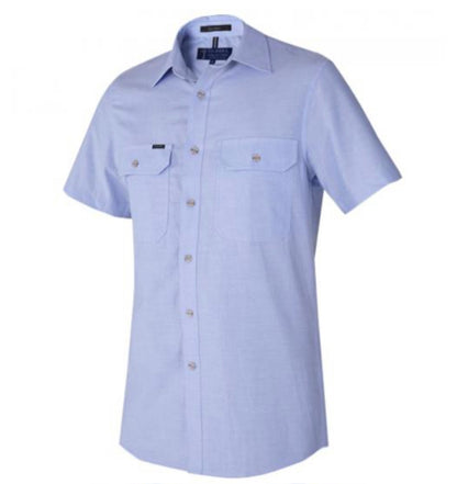 PILBARA MENS CHAMBRAY S/S SHIRT