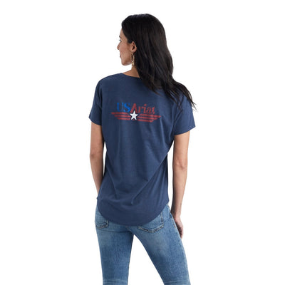 ARIAT WMNS AMERICANA RETRO TEE