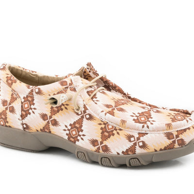 ROPER WMNS CHILLIN AZTEC TAN CANVAS SHOE