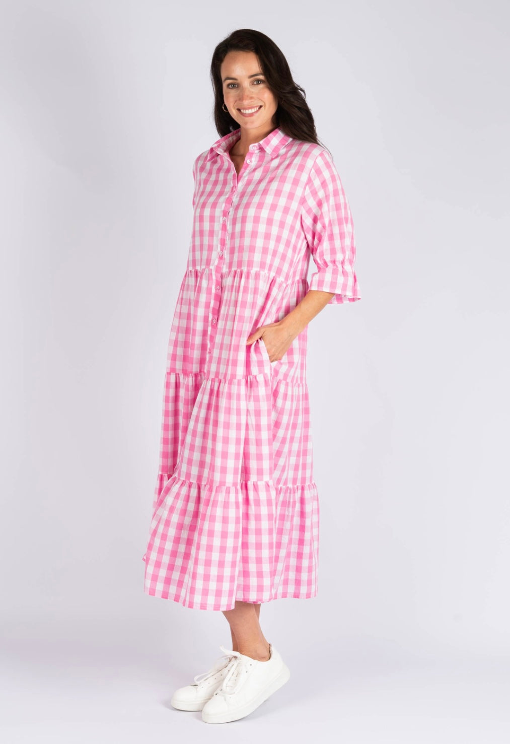 WORTHIER GINGHAM DRESS WY1356P