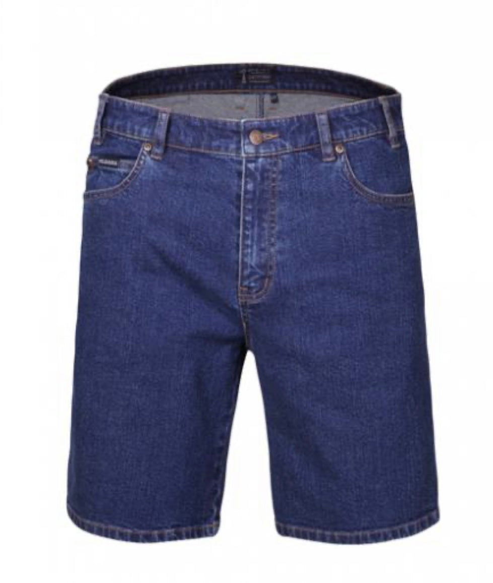 PILBARA MENS STRETCH DENIM JEAN SHORT