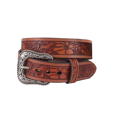 ROPER BELT FLORAL TOOLED