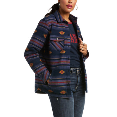 ARIAT WMNS REAL SHACKET CRUCES STRIPE