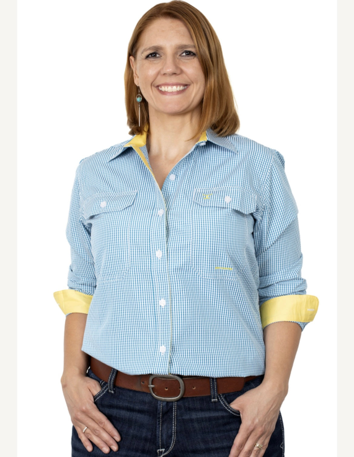 JUST COUNTRY WMNS ABBEY SHIRT WWLS2234