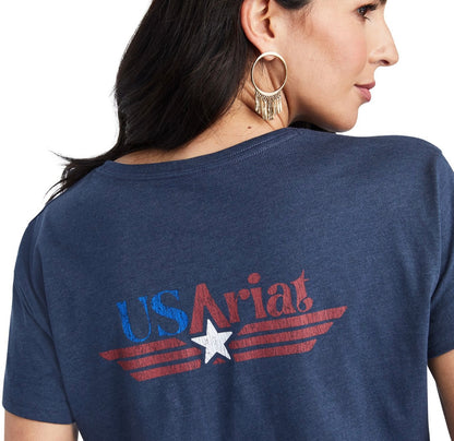 ARIAT WMNS AMERICANA RETRO TEE