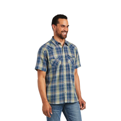 ARIAT MENS S/S HUEY RETRO SNAP SHIRT