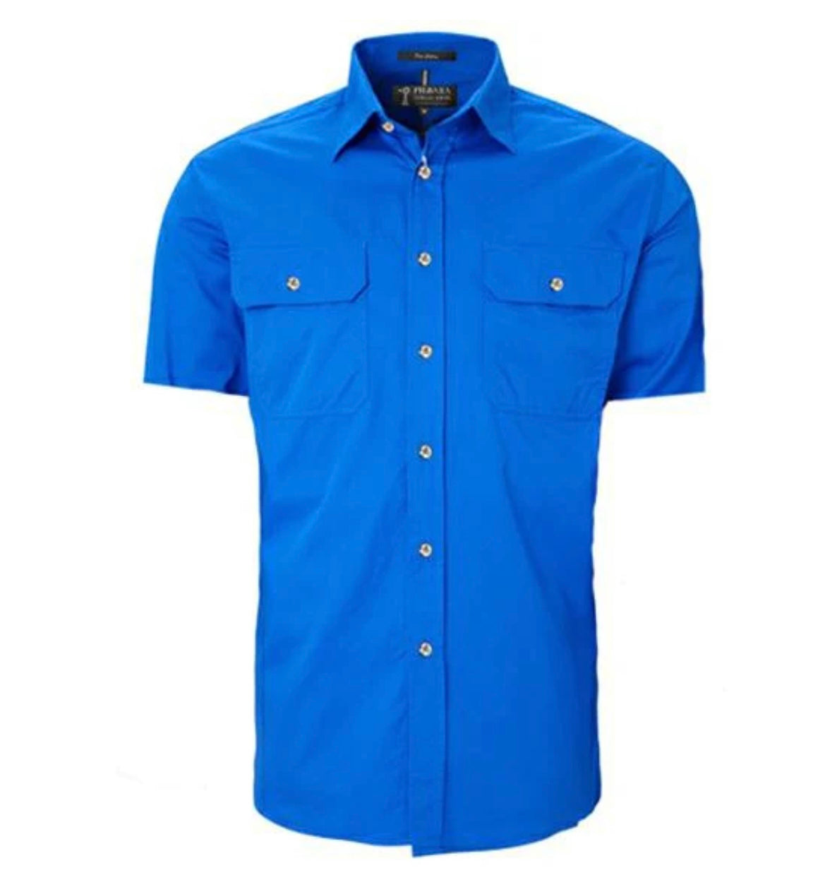 PILBARA MENS S/S SHIRT FULL BUTTON